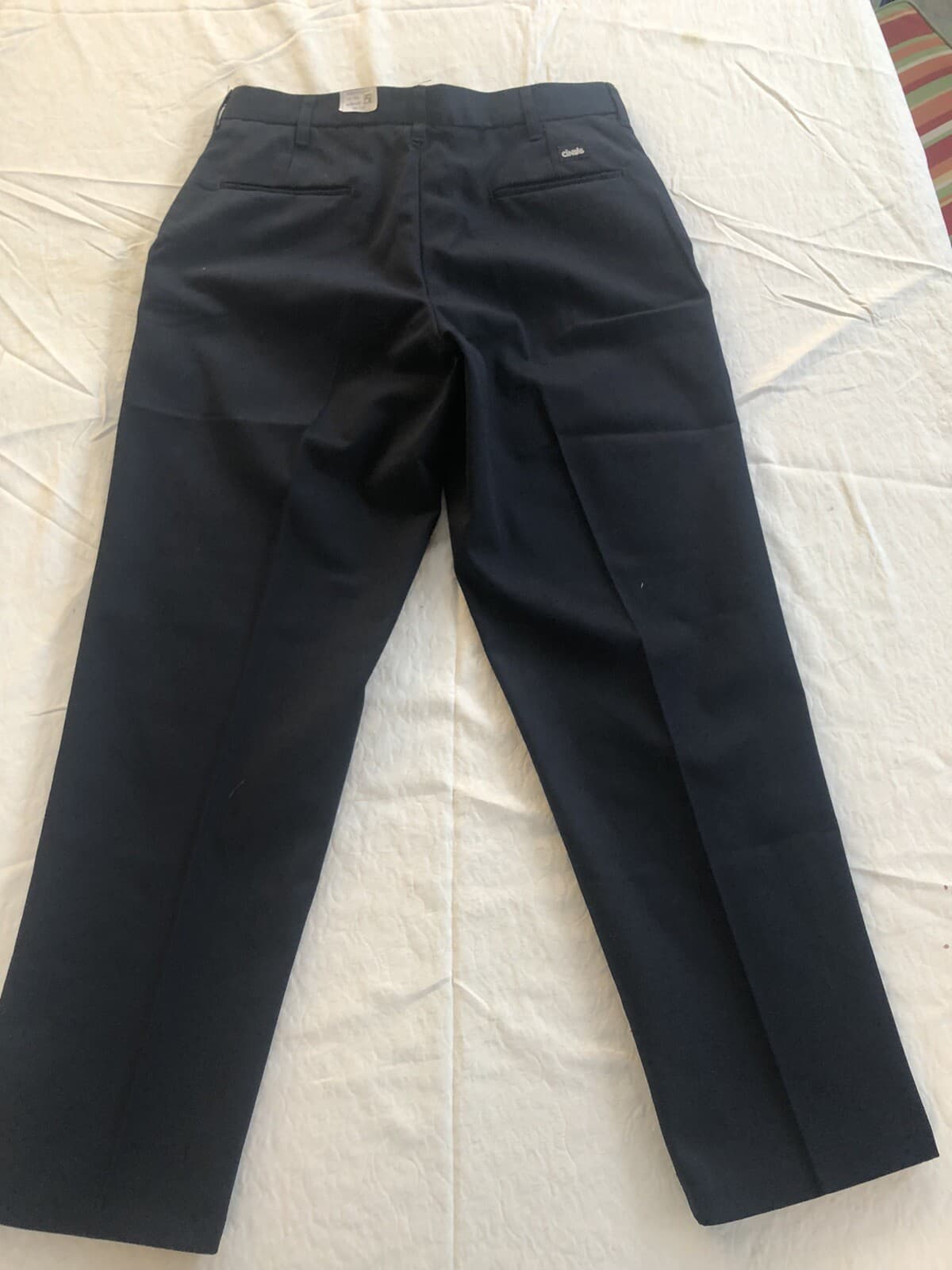 3 Cintas Comfort Flex Navy Blue Work Pants Size 38x34 #945-20 Very Comfortable 2