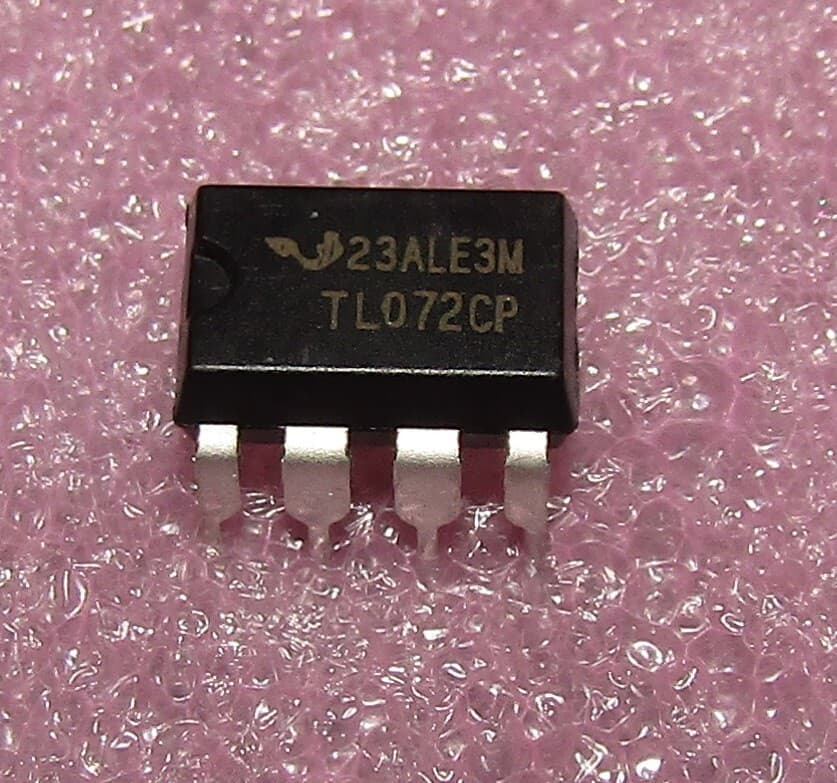 5pcs TL072CP TL072 Low Noise JFET Dual Op-Amp DIP8 Fast Slew Rate + DIP8 Sockets