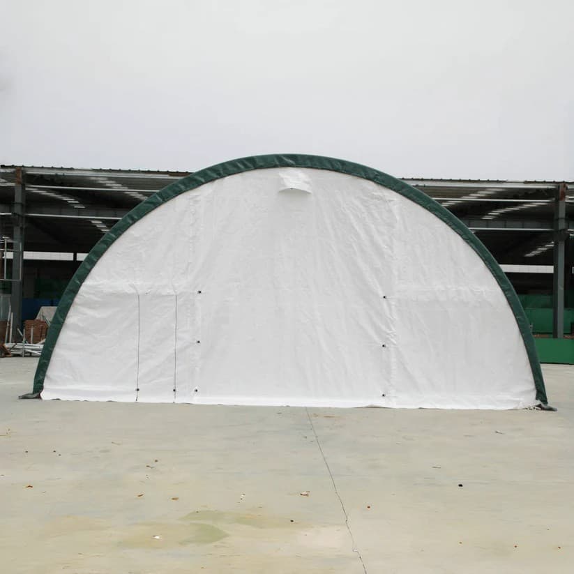W30'xL85'xH15' ingle Truss Arch Storage Shelter 11OZ PE Canvas Building Shelter 3