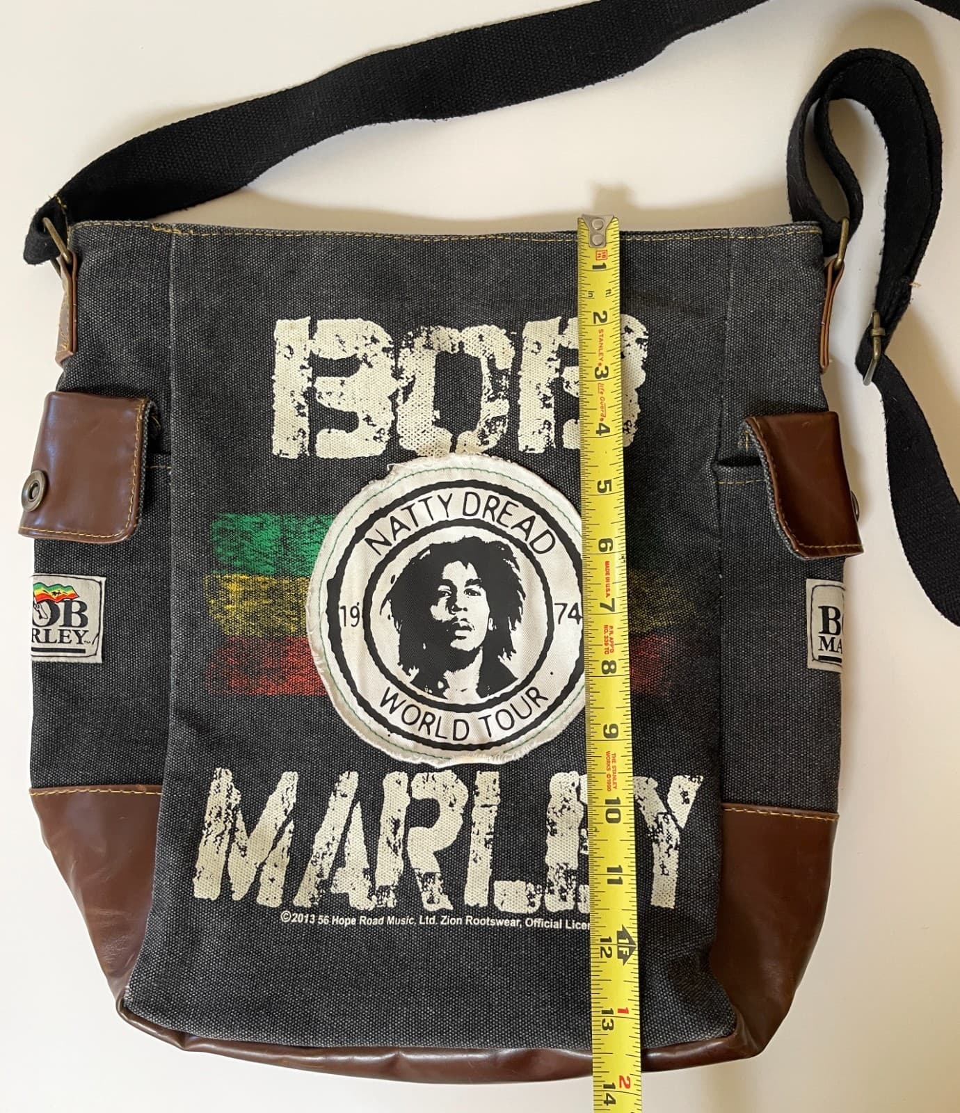 Bob Marley 1974 Natty Dread World Tour Canvas Messenger Bag Tote Reggae 2
