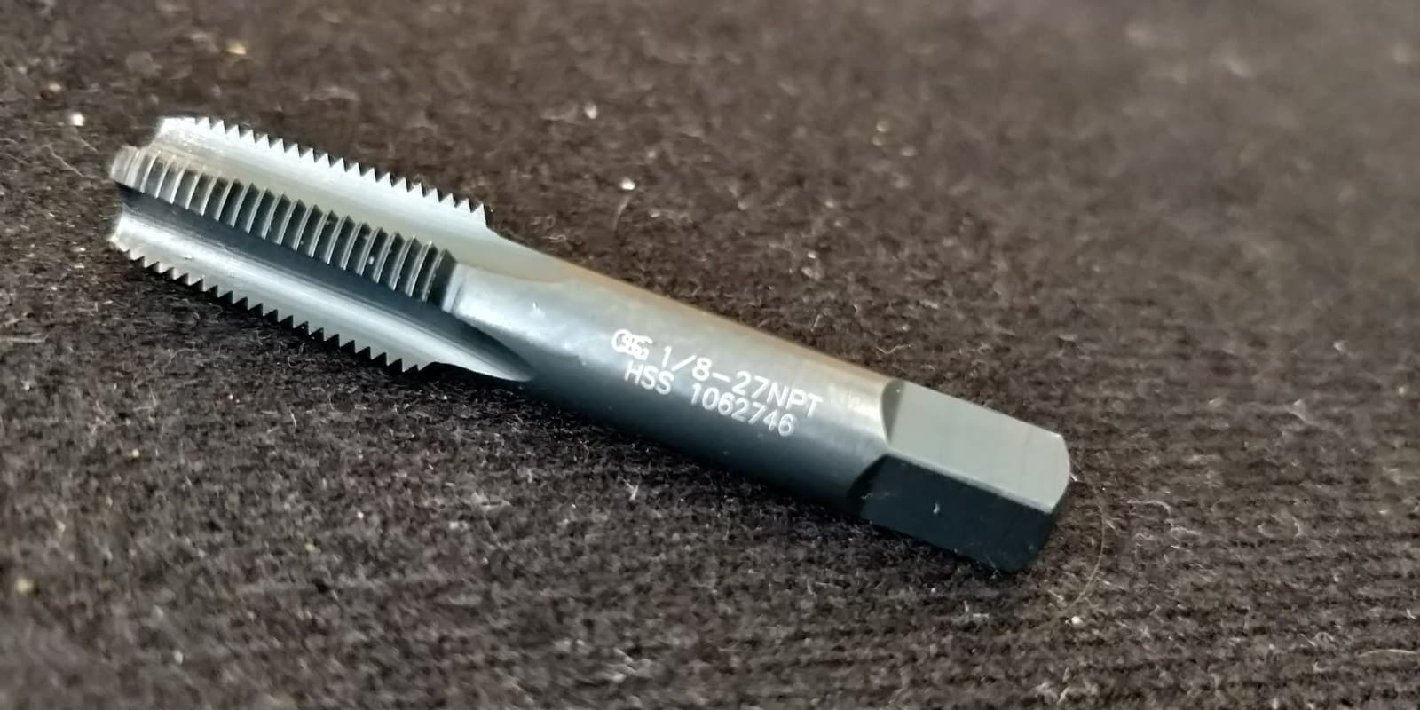 Osg 1310201 Pipe Tap, 1/8"-27, Taper, 4 Flutes, Npt 5