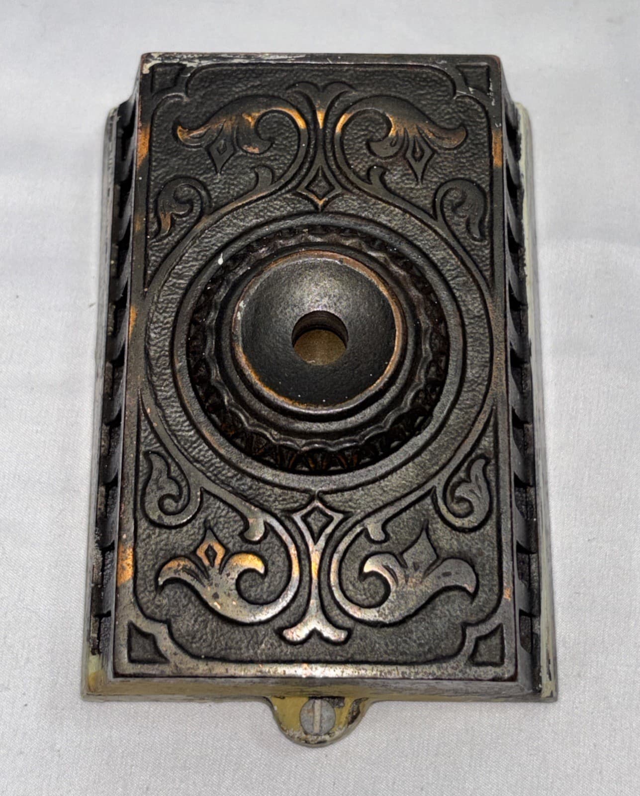 Antique Eastlake Style Cast Iron Electric Doorbell Button Buzzer Patrick Wilkins 3