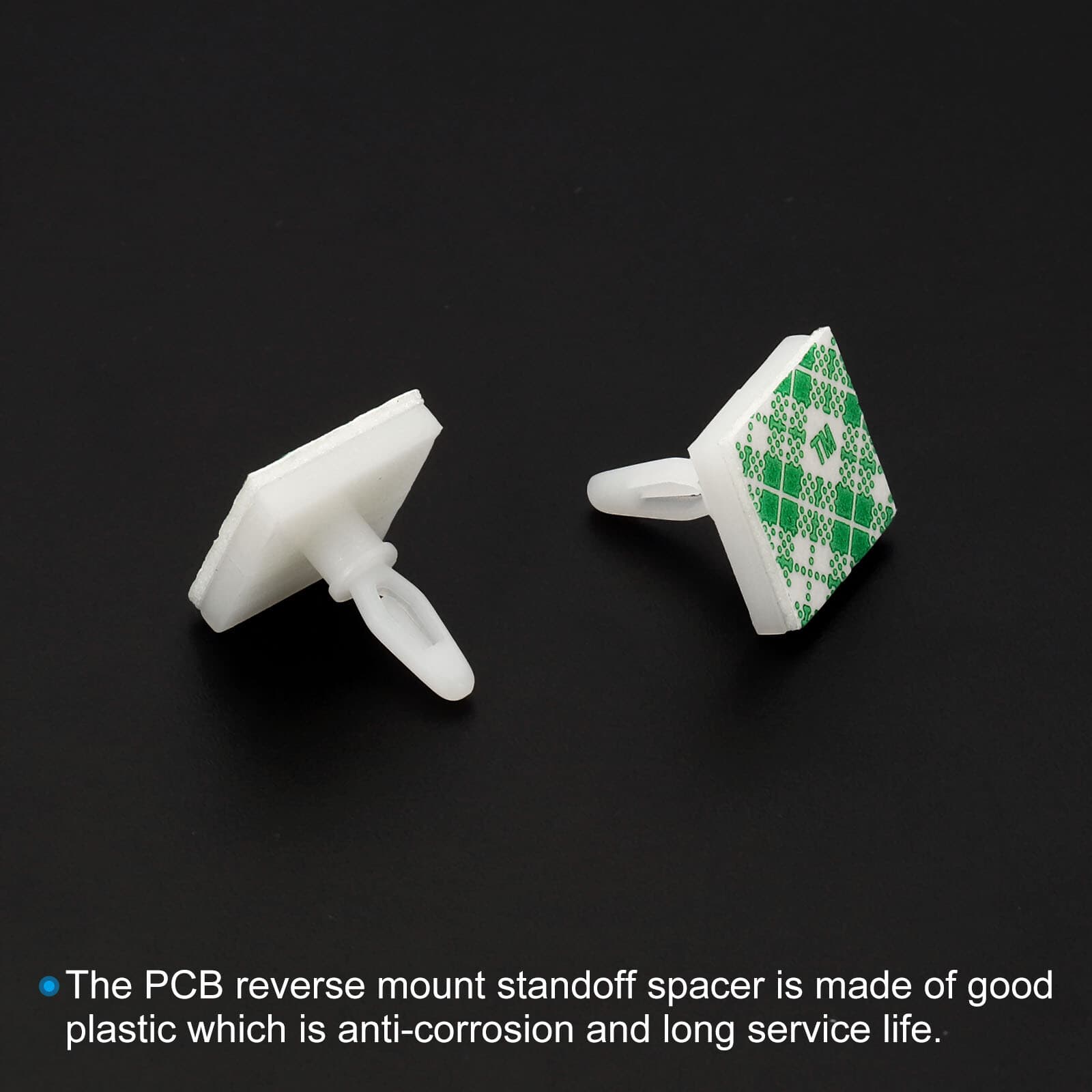 24Pcs Sticky PCB Spacer 0.25" Supporting Height Adhesive Standoffs White 5