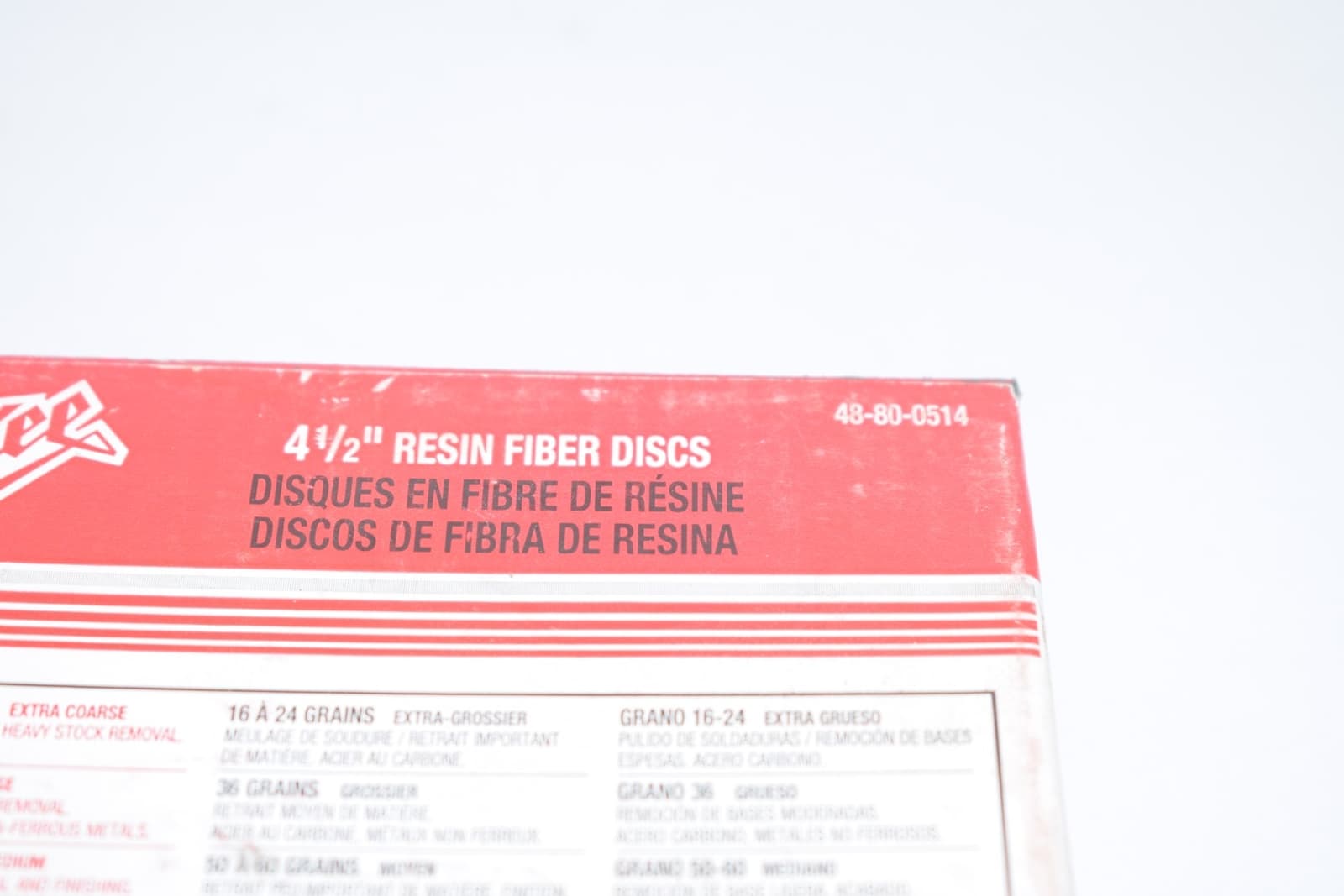 NEW Milwaukee 48-80-0514 Sanding Disc 4-1/2'' 50 Grit (5 per pack) 2