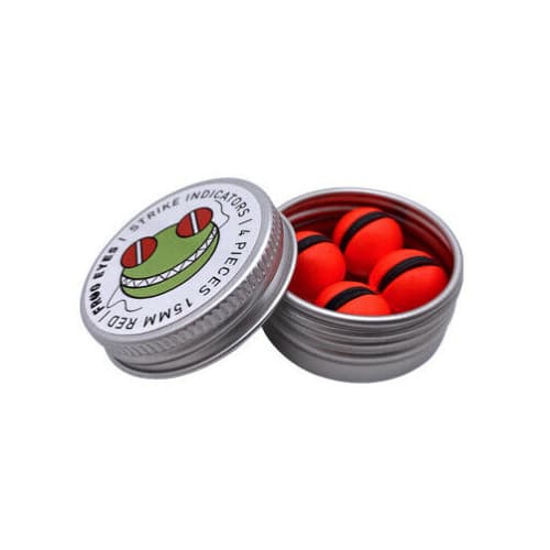 Frog Eyes Strike Indicators - 15 mm Red - Innovative floats from Europe