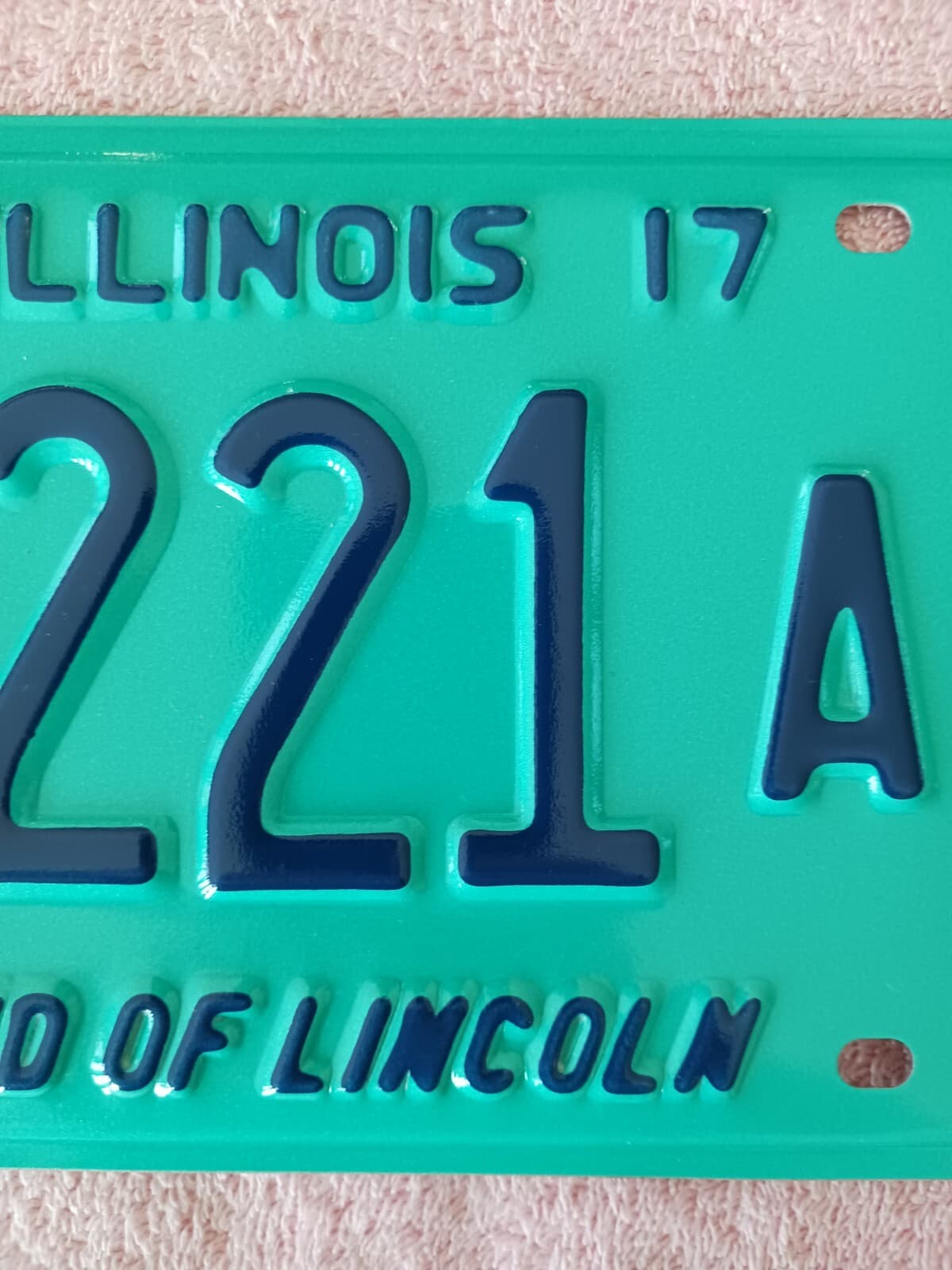 2017 Illinois IL License DL 6221 AD Land of Lincoln 5