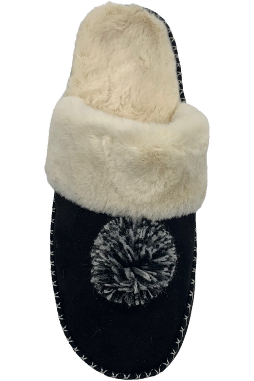 Vionic Women's Pom Pom Slippers Grace Black 3