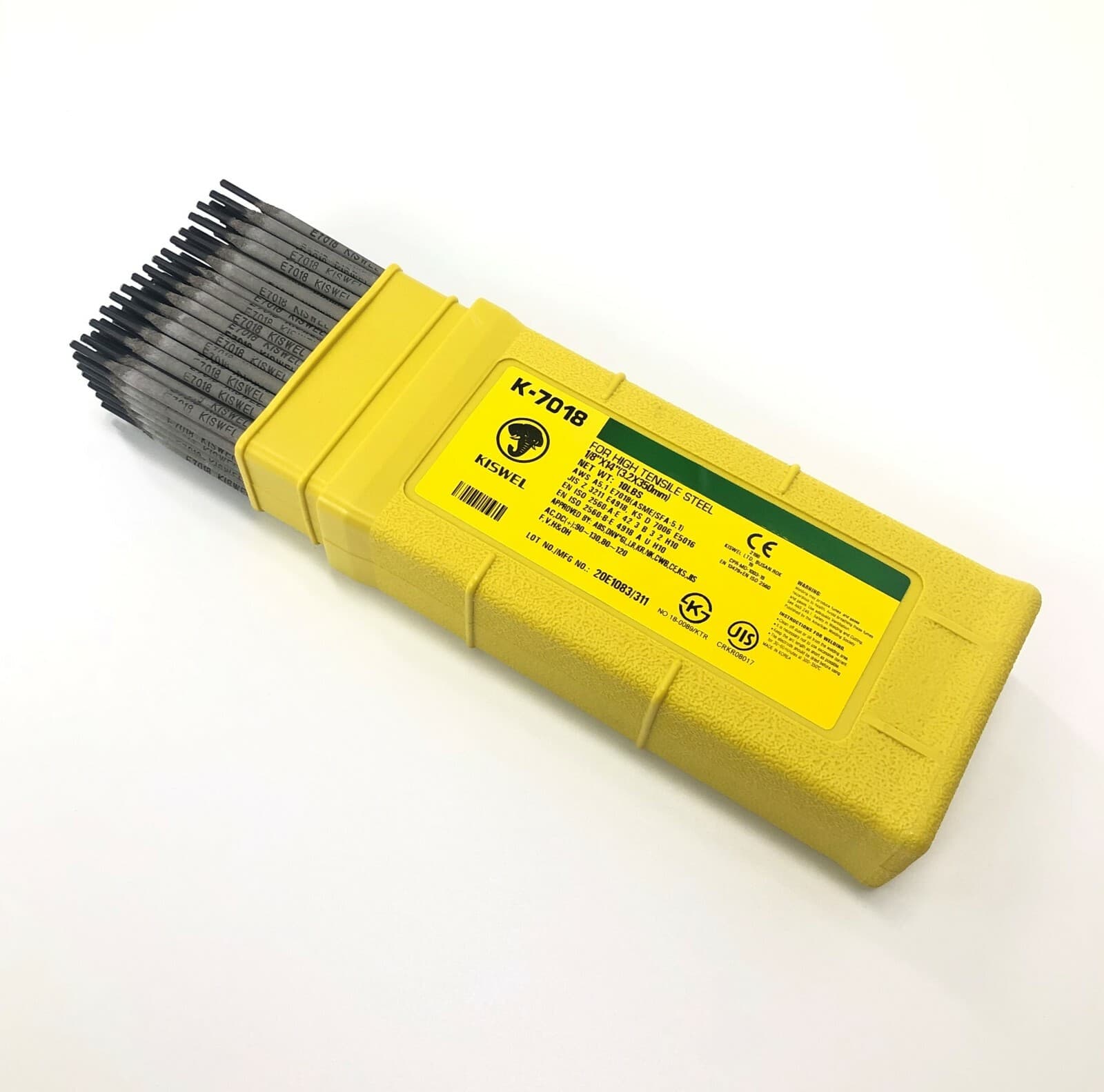 E7018 1/8" 3/32" 5/32" Kiswel Premium Arc Welding Electrode 10 / 20 / 30 LB 2