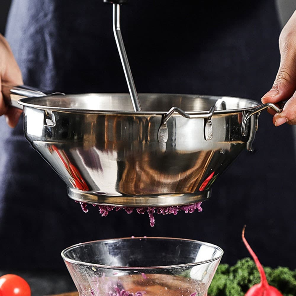 Vegetable Mill Stainless Steel Tomato Press Food Grinder For Home Kitchen CW 6