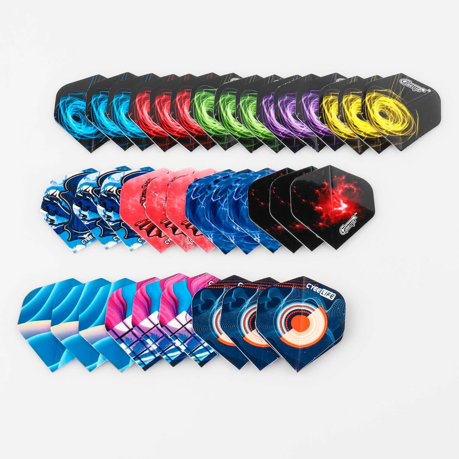 Professional Dart Accessories kit set 36 Flights+18 Alu Shafts+Sharpener+Tools 5