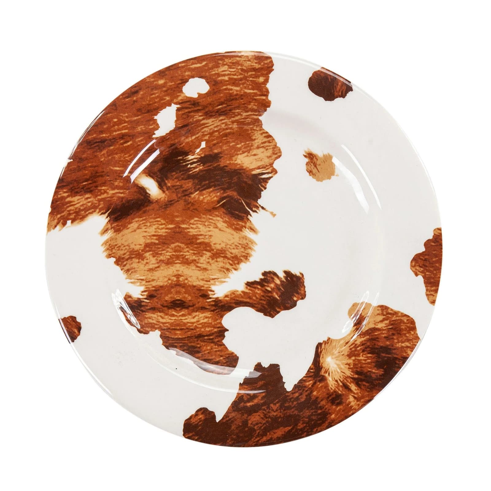 Paseo Road Elsa Cowhide Melamine Dinnerware Set 4
