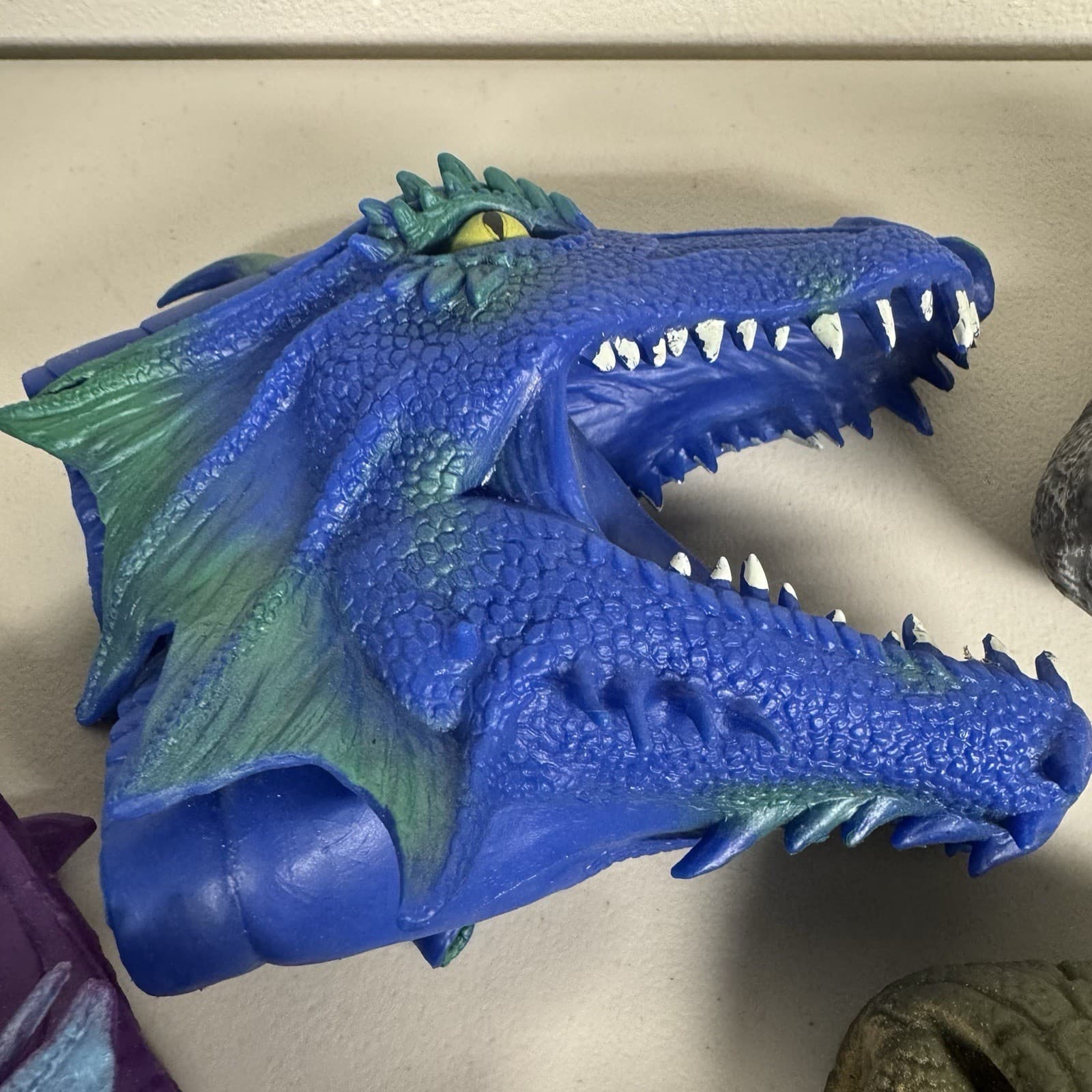 Terrible Lizards Rubber Lot Of 8 Hand Puppets Dinosaur Dragon Snake Schylling 4