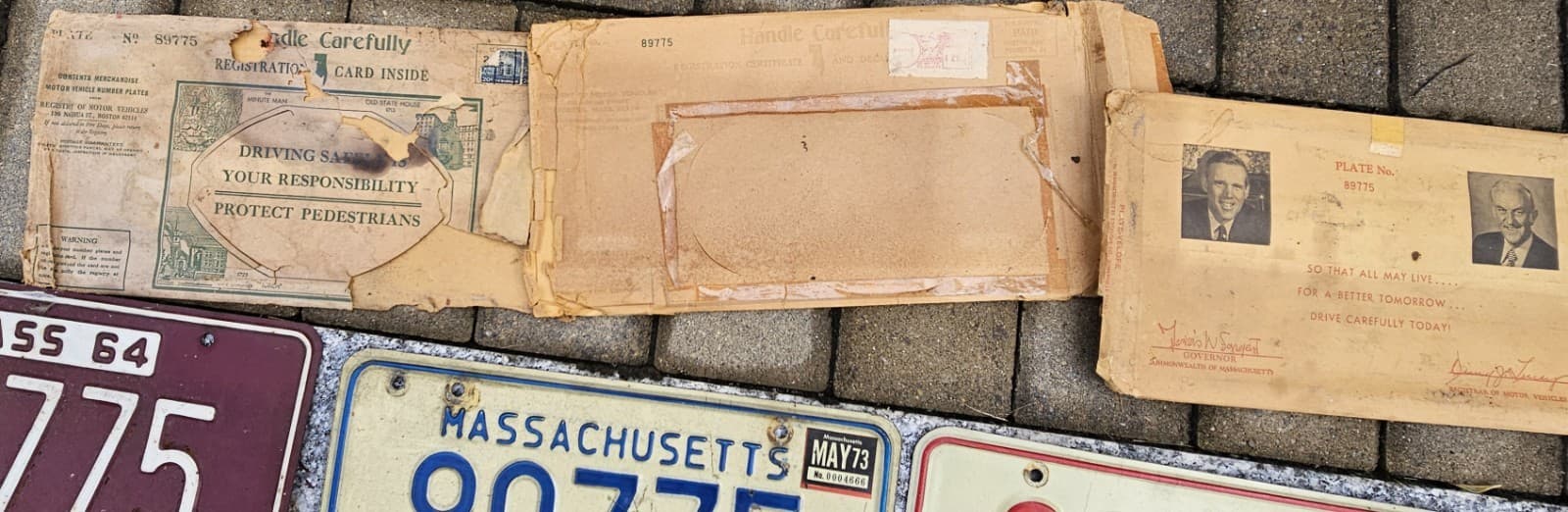 Vintage Antique Massachusetts license plate collection 1945- 2000 6