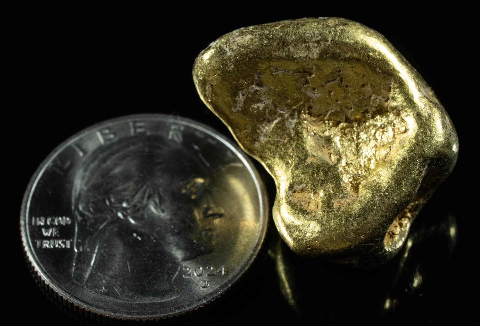 #549 Large Alaskan BC Gold Nugget 41.67 Grams Genuine 2