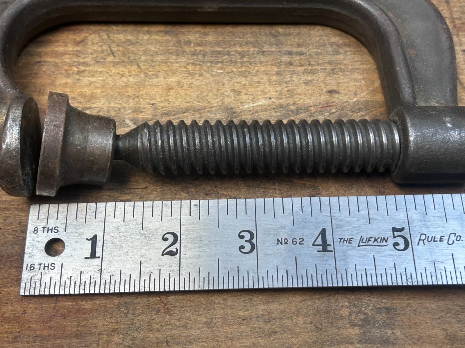 J.H. Williams CC-404 Deep Throat Heavy-Duty Clamp 4" C-Clamp USA 6