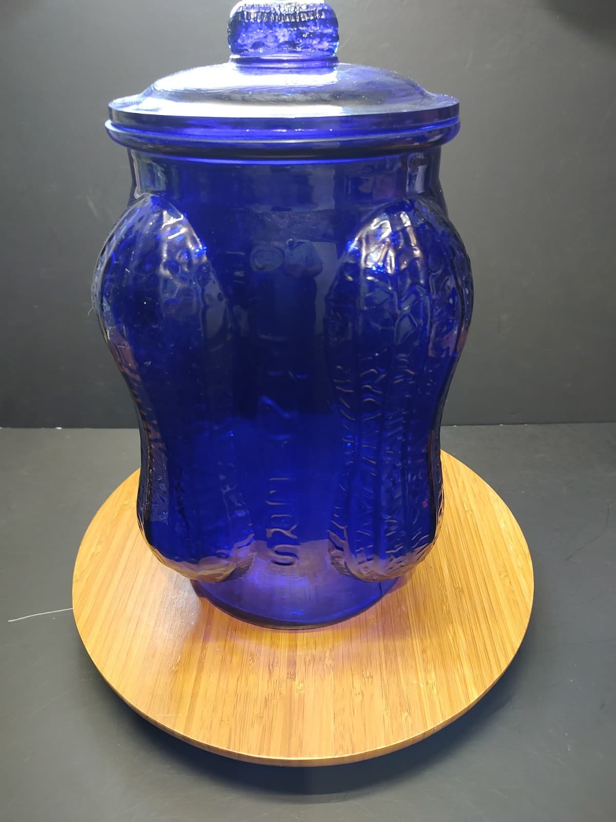Planters Peanut Jar Cobalt Blue 3