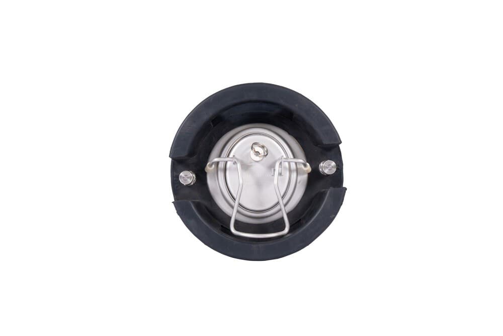 New 5 Gallon Ball Lock Keg with Relief Valve and Gas & Liquid Barbed Disconnects 3