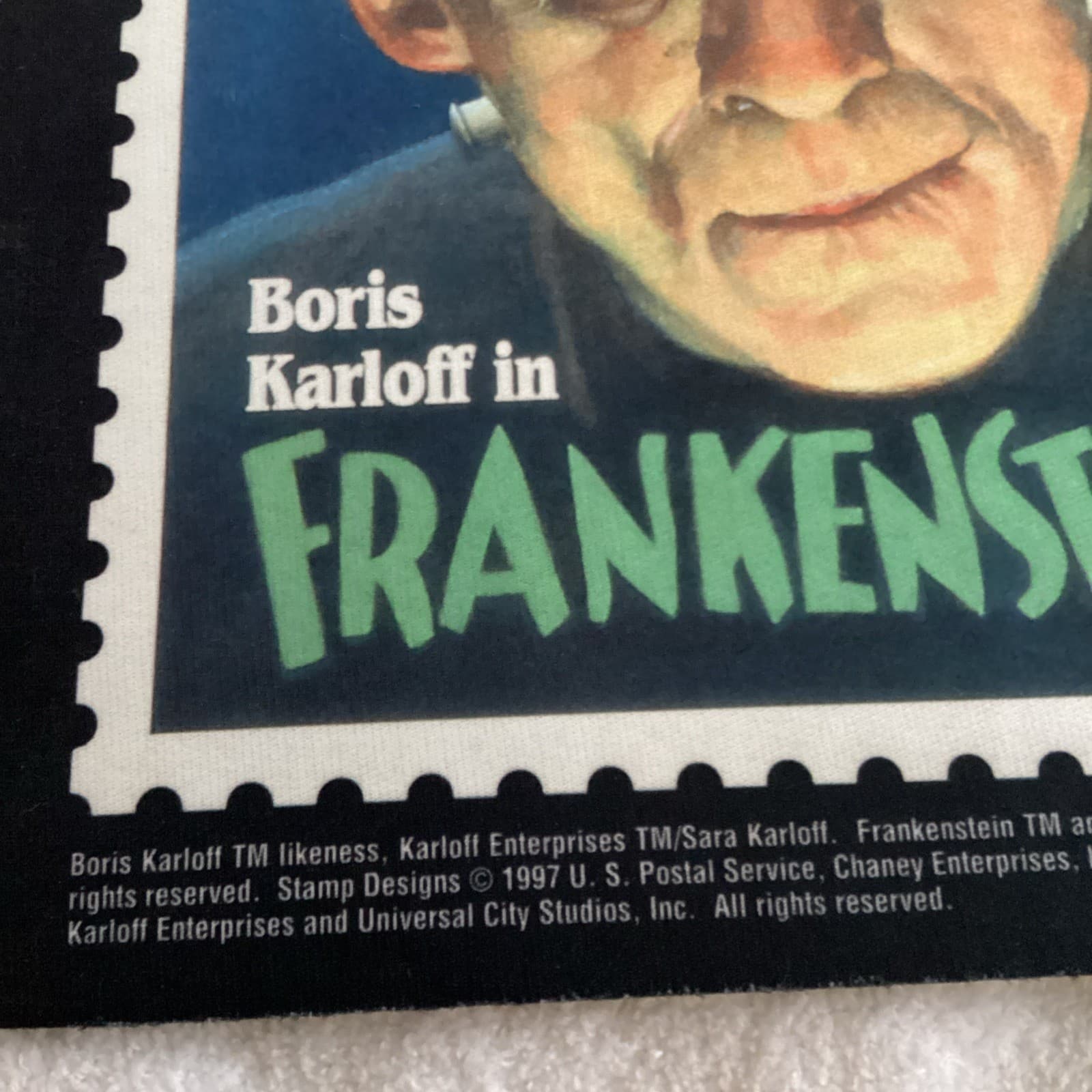 USPS Classic Universal Monster Stamp Boris Karloff Frankenstein Mouse Pad 1997 3