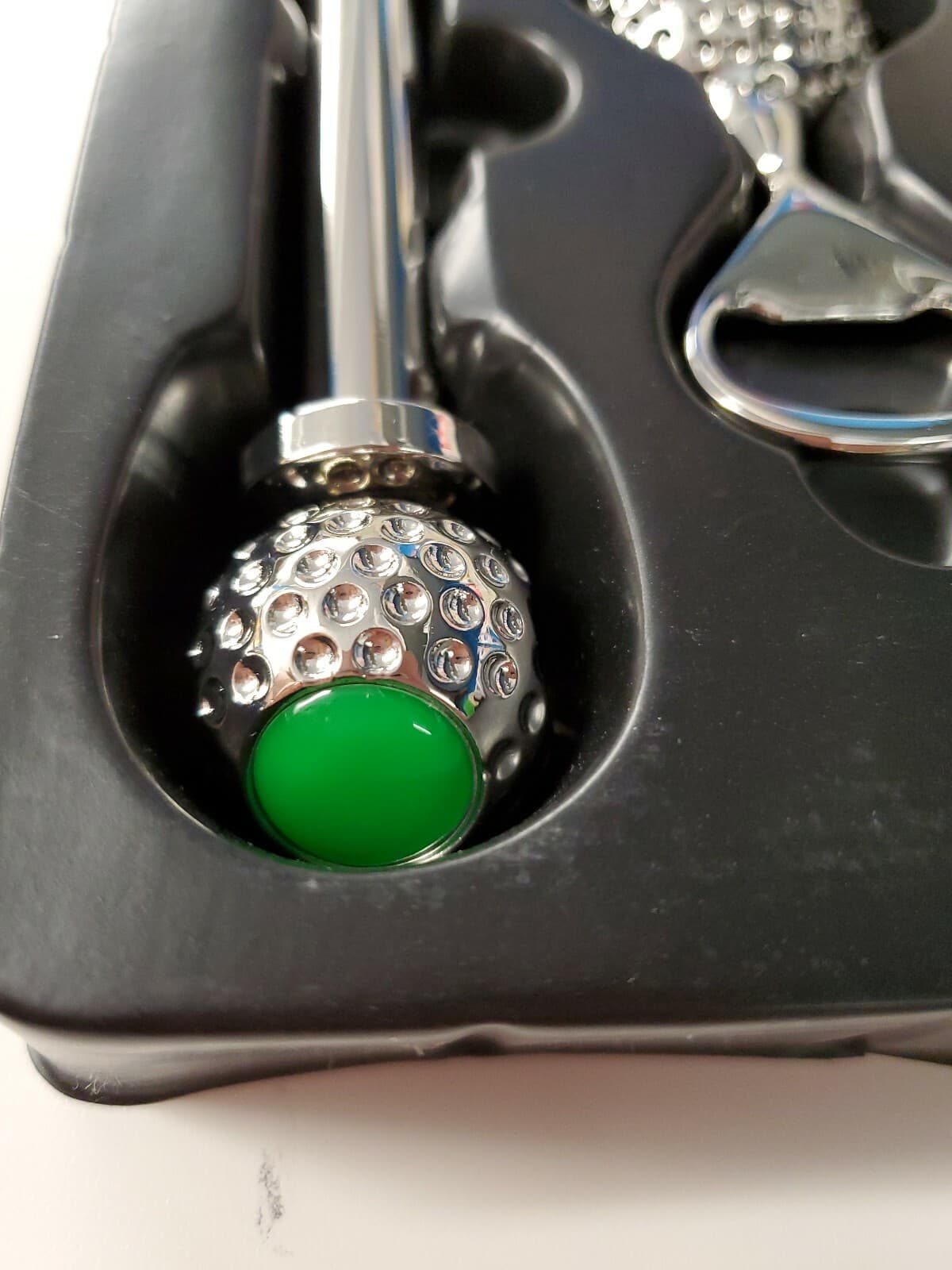 Man About Town Designer Golf 2 Pc Barware Set Wine Corkscrew  Beer Opener 4