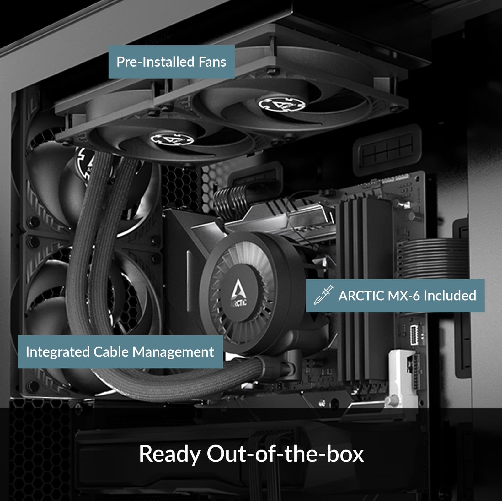 ARCTIC Liquid Freezer III 280 black PC Water Cooler AIO Computer Cooling CPU 2