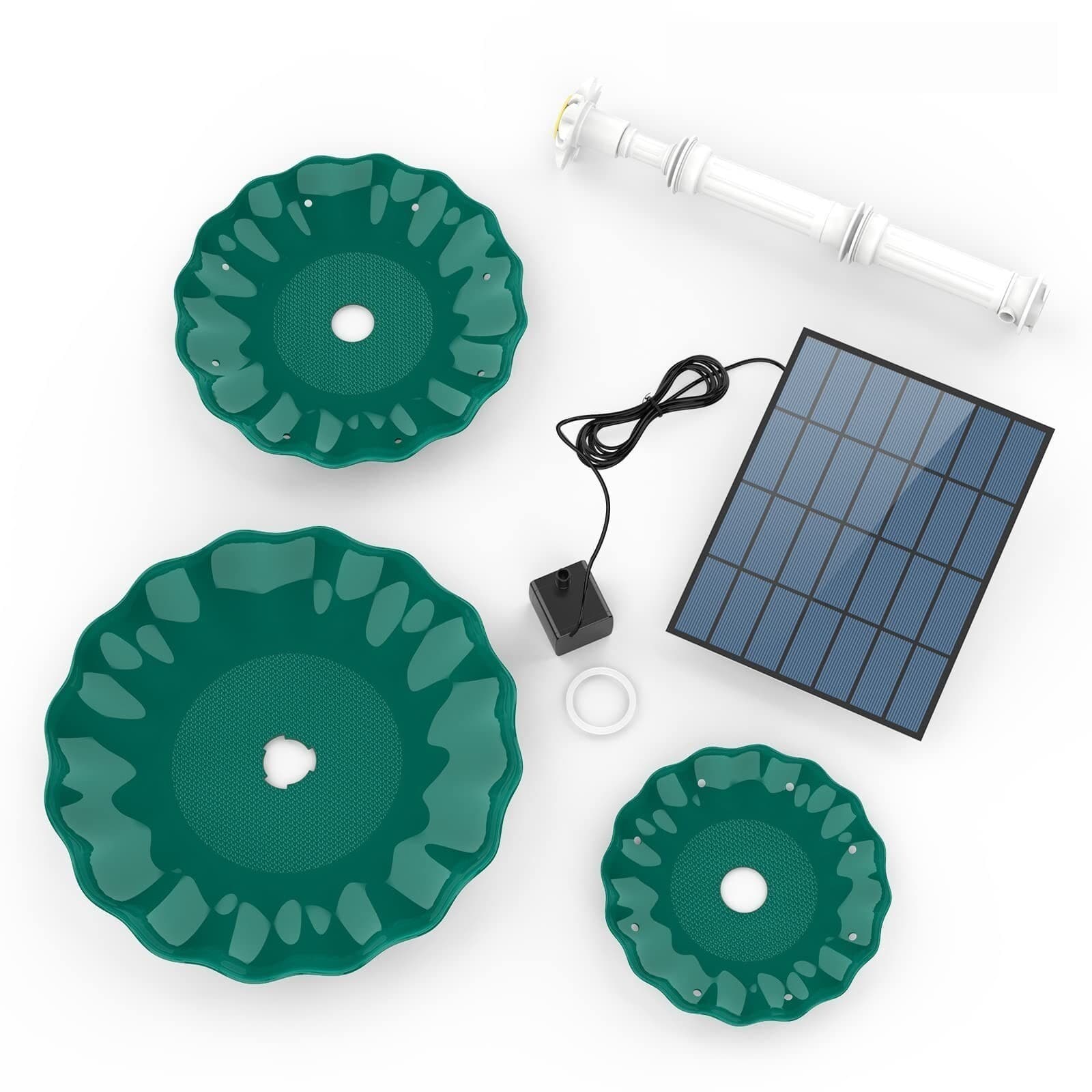 Solar Pump 3.5W With 3 Tiered Bird Bath, Solar Fountain and Suitable DIY Decor 3
