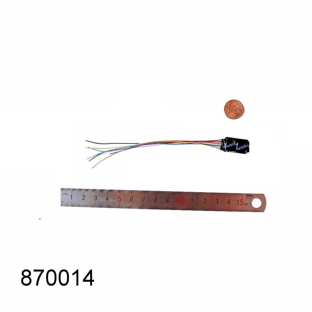 9-wire decoder H0 scale, DCC motor + 4F digital decoder LaisDcc 860014 2