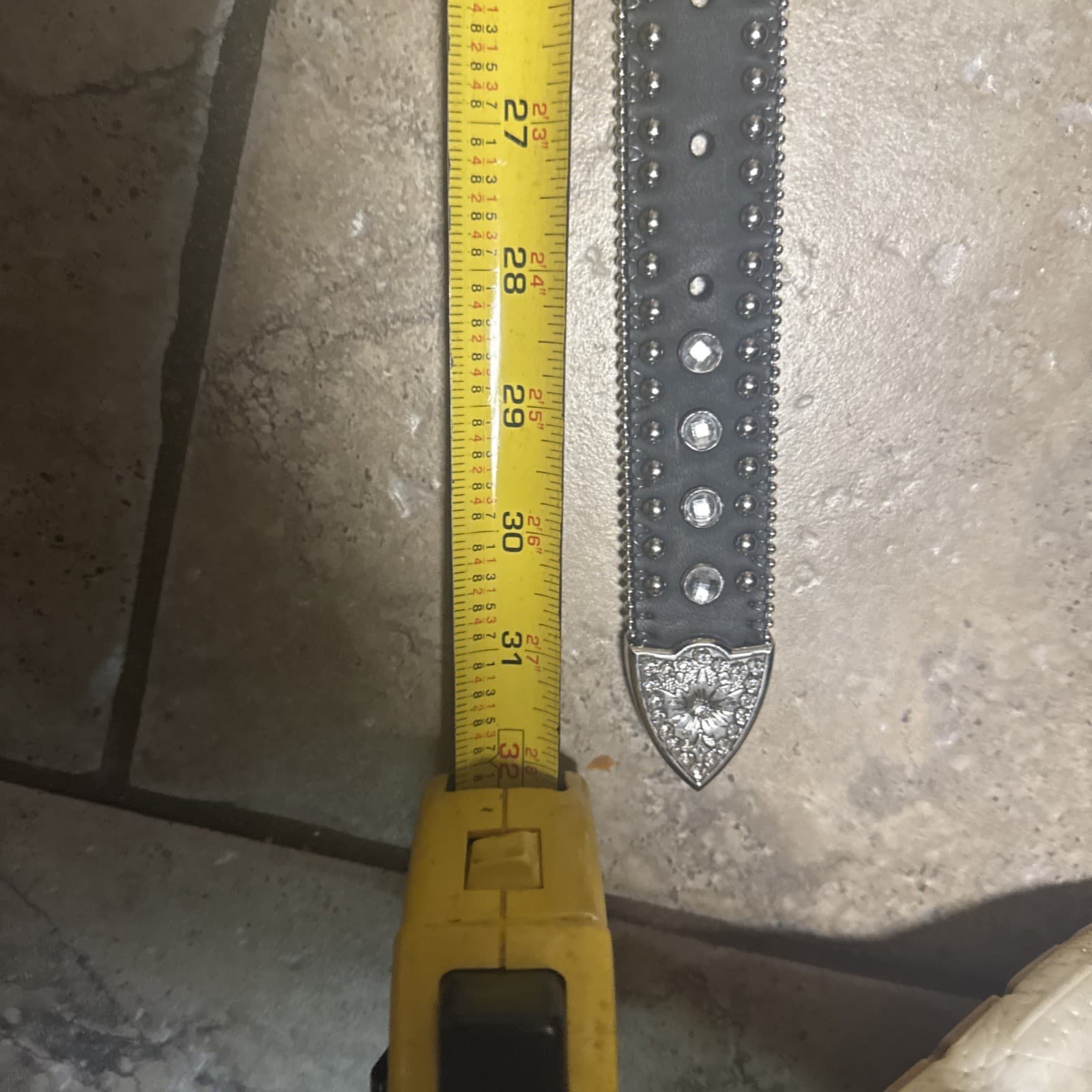 Western Belt Girls Diamonds & Horses Sparkles Small Black 3