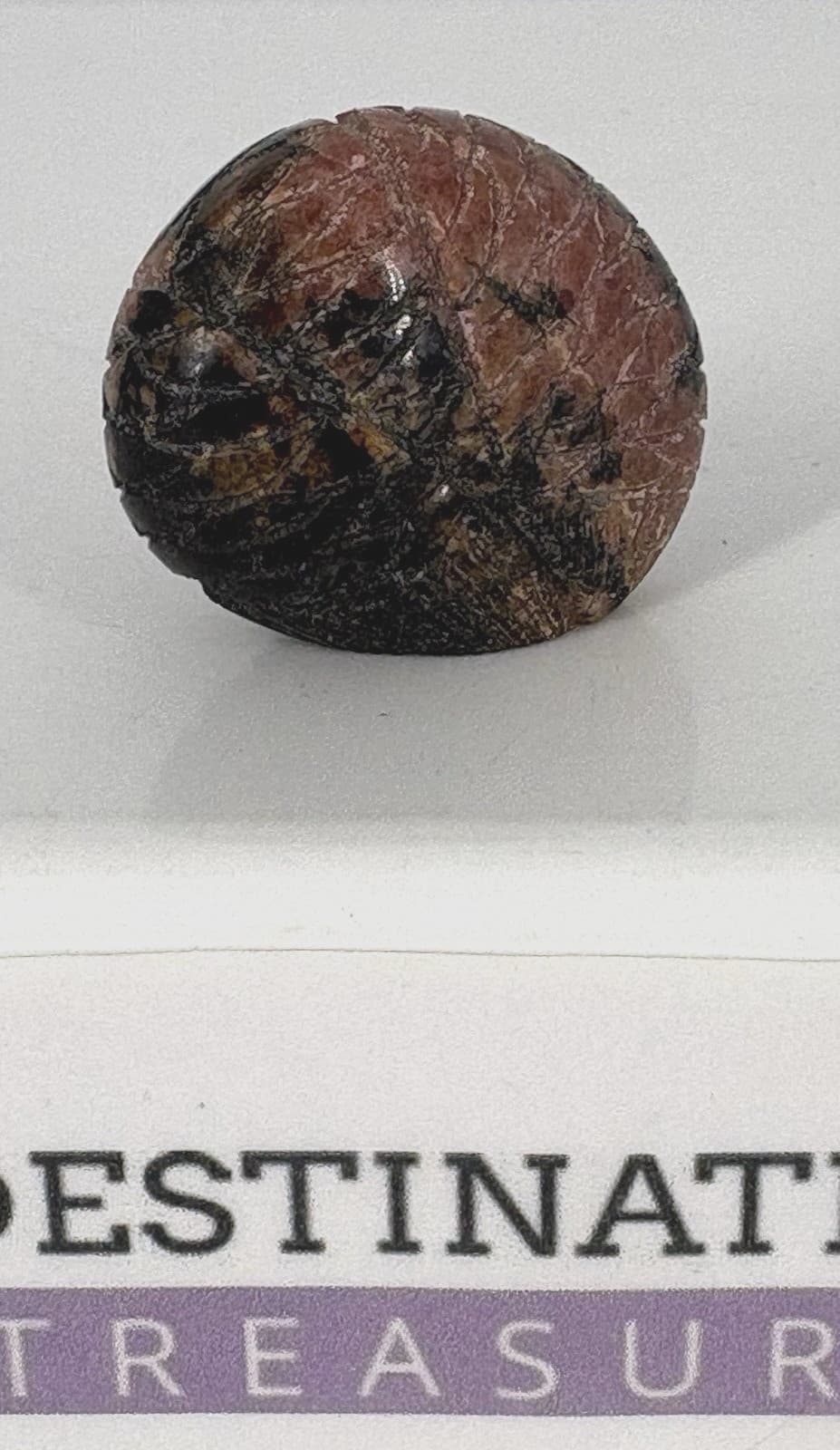 Native American Kateri Sanchez Quandelacy Fetish Rhodonite Barn Owl 4