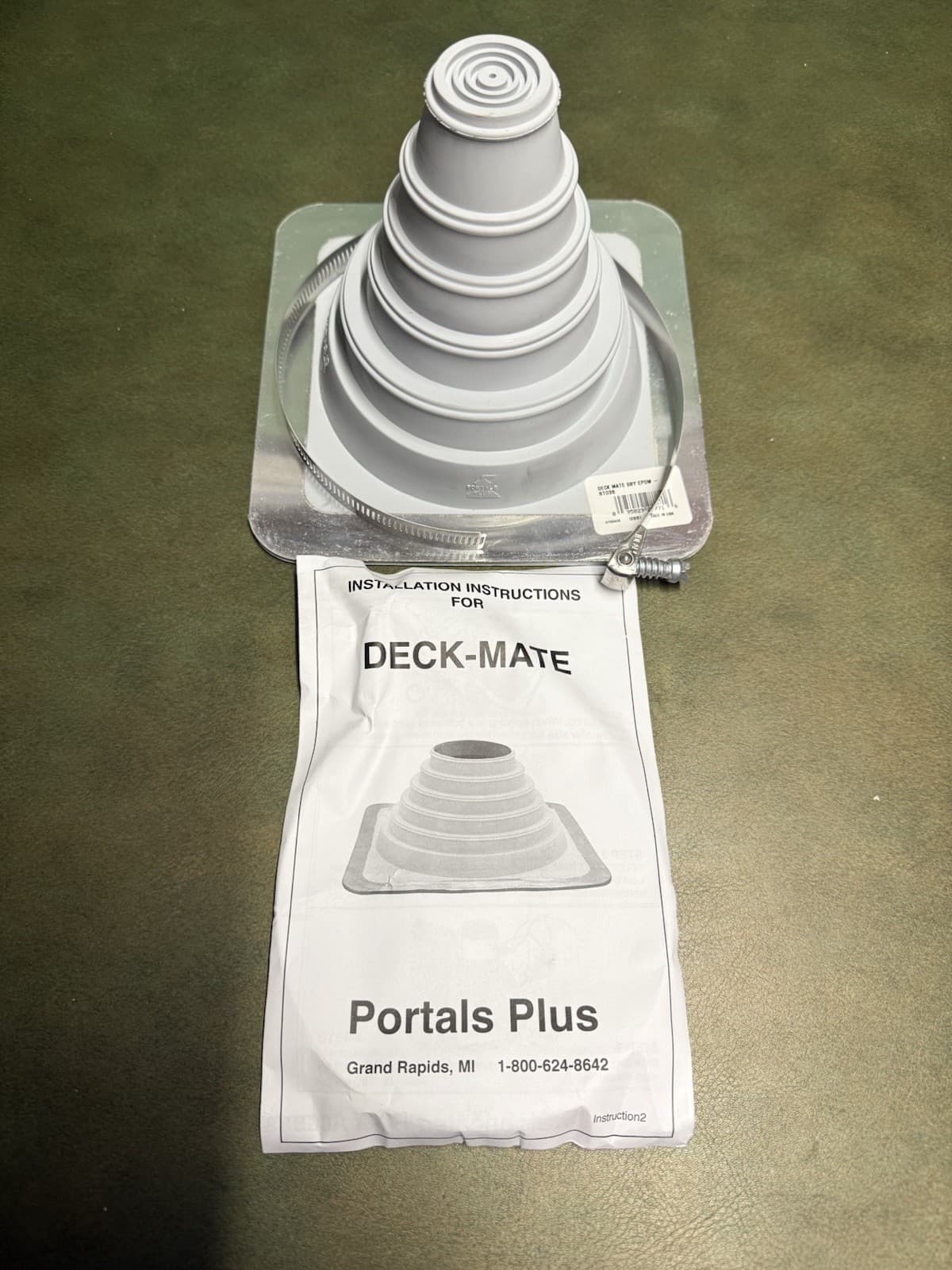Deck-Mate Porta Plus Flashing With Clamps 1/4” To 4” #81036 (2 PCs.) 3
