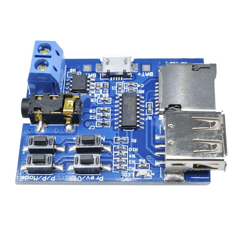TF Card U Disk MP3 Format Decoder Board Aamplifier Decoding Audio Player Module 3