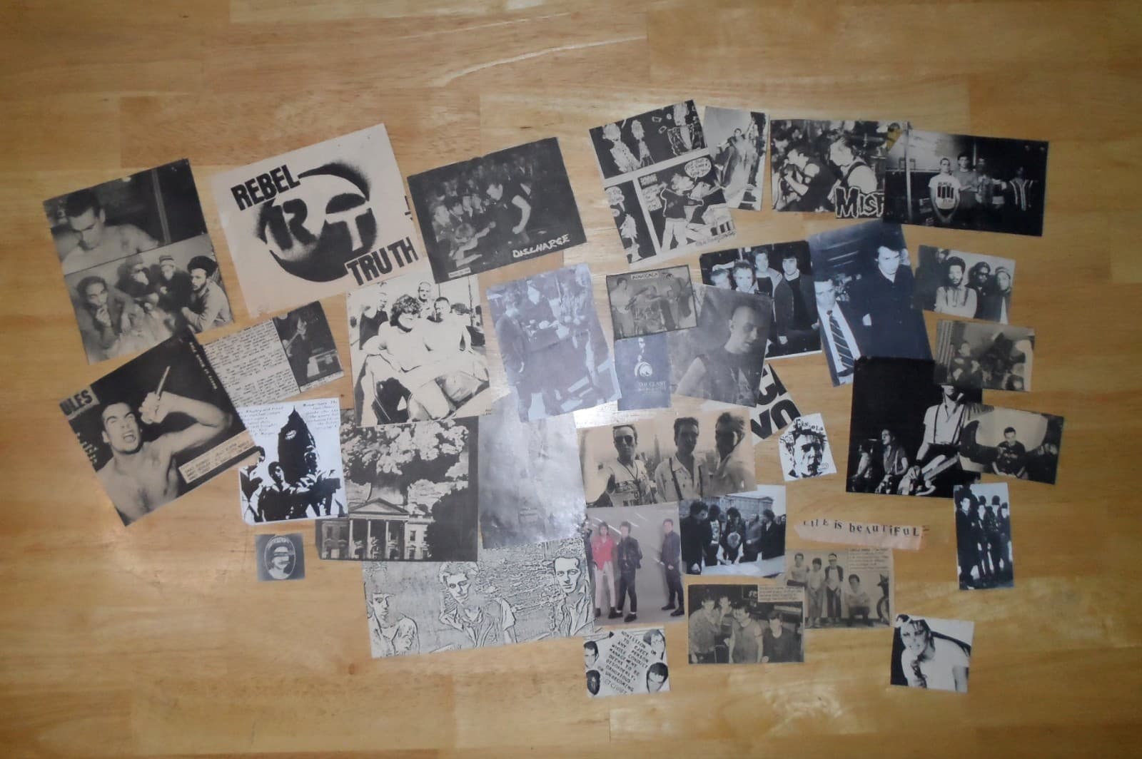 Vintage Punk Rock Magazine Clippings Pictures Drawings Lot 1970s 1980s 70s 80s 6