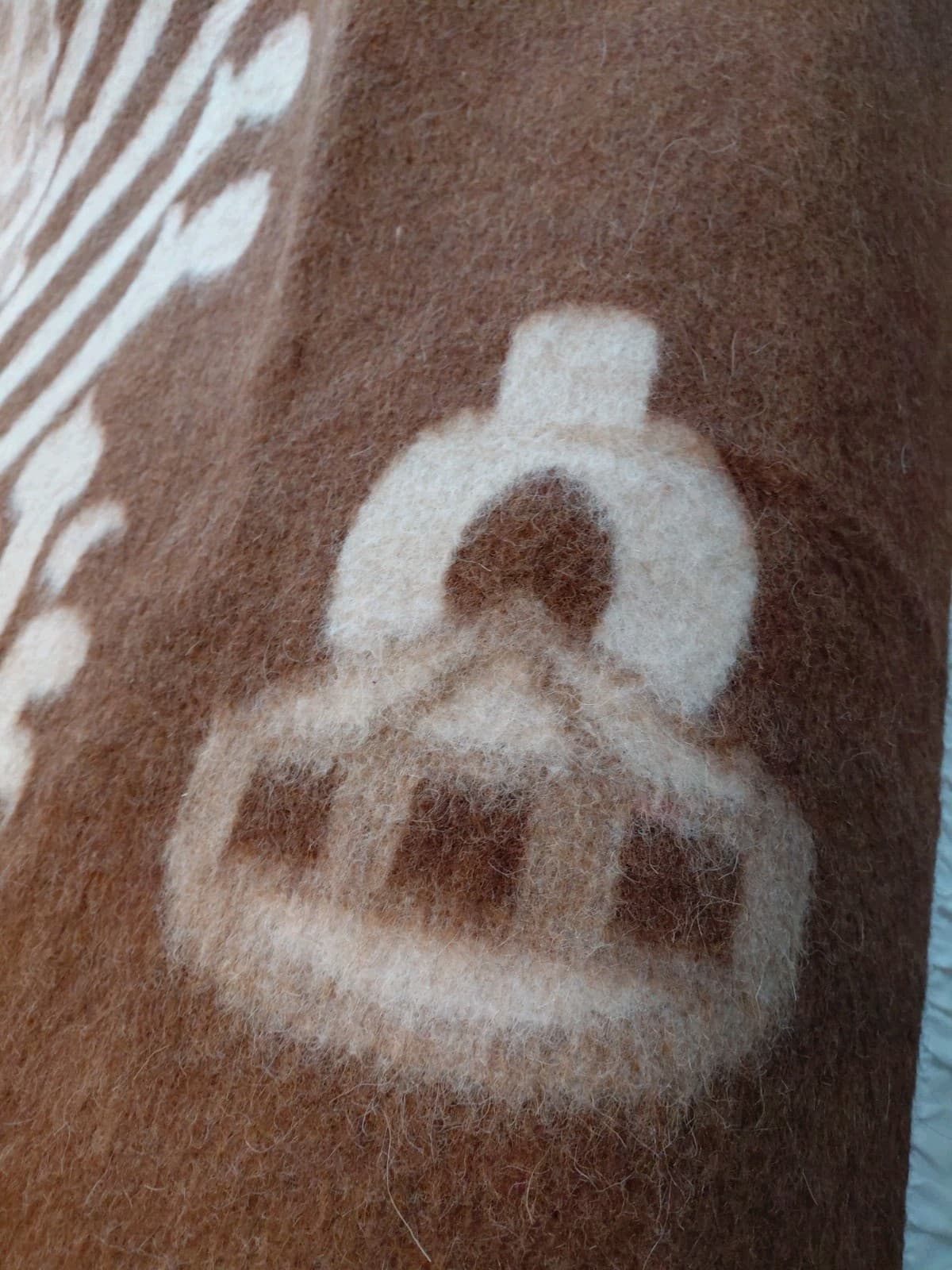 Vintage Peruvian Wool Blanket Reversible Inca Design 62" x 82" VGUC 5