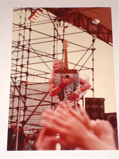 VAN HALEN DAVID LEE ROTH ORIGINAL SET OF 2 CONCERT PHOTOS 3