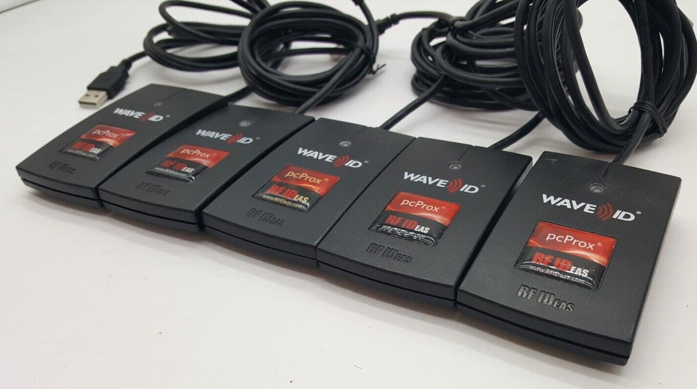 Lot of (5) Wave ID RDR-6082AKU pcProx RF Ideas Smart Card USB Reader 2