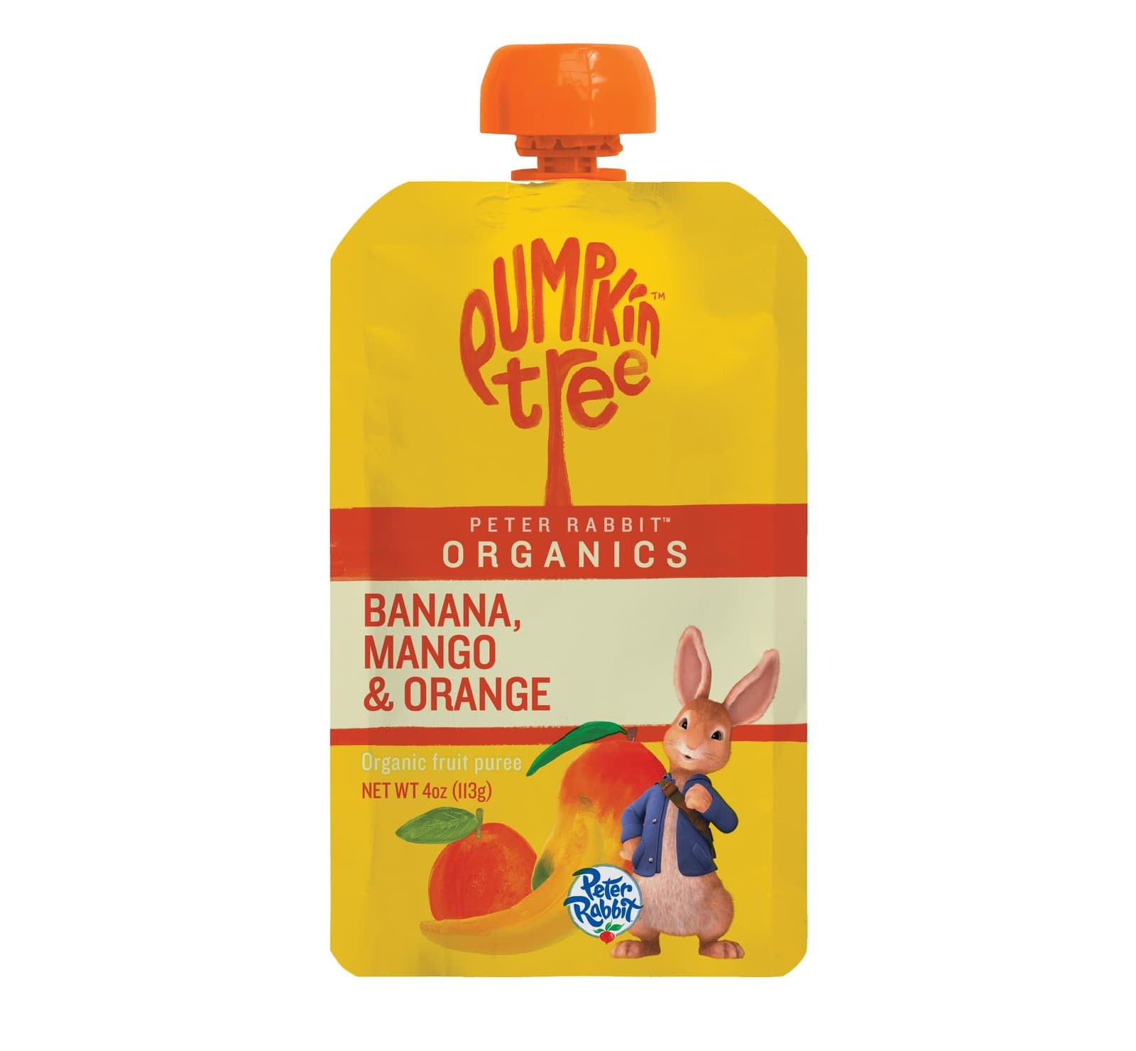 	Pumpkin Tree Peter Rabbit Organics Mango Banana & Orange Snacks 4 Oz	