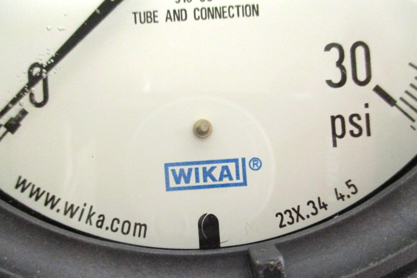 WIKA - XSEL , 9833999, 233.34 4.5,30-PSI,1/2" SST MNPT LM, GAUGE , SURPLUS 4