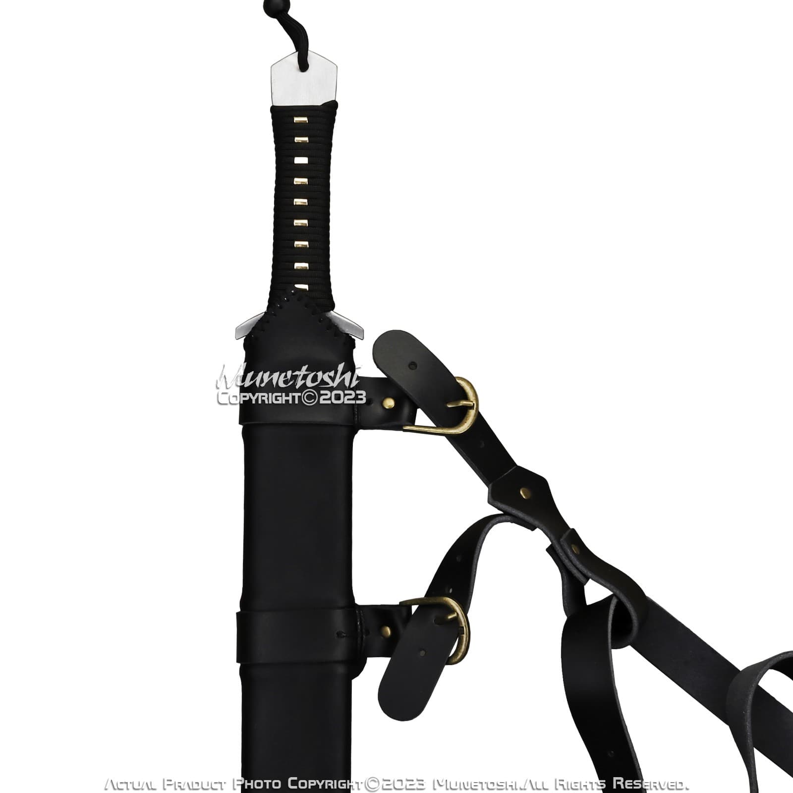 32” Tactical Sword Functional Viking Sharp 1060 Carbon Steel Full Tang Scabbard 5