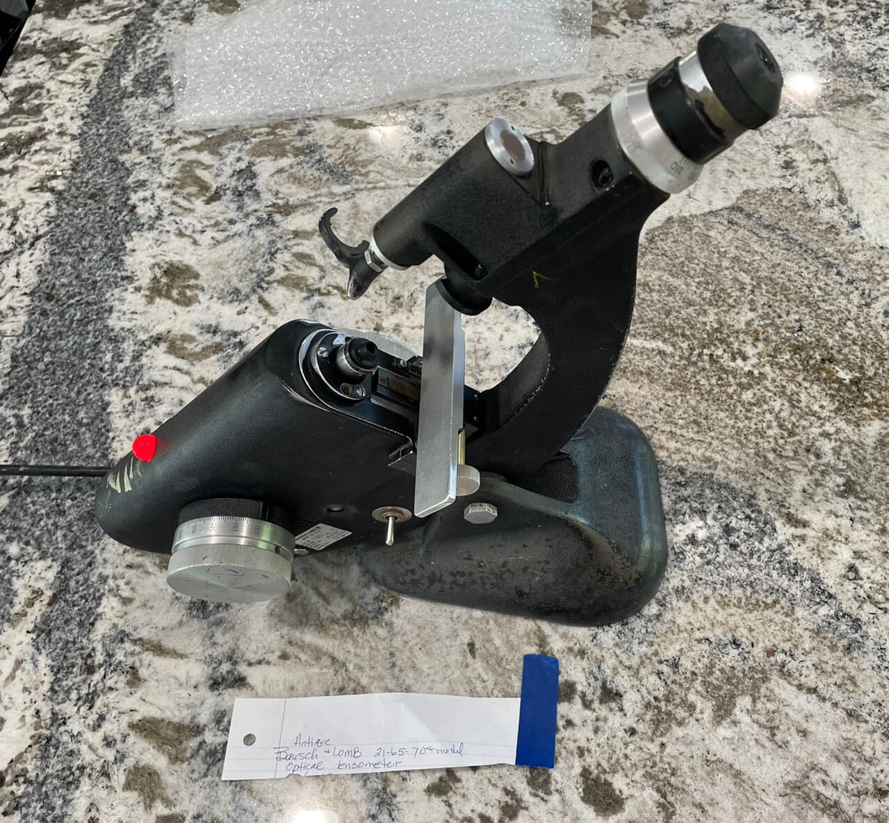 Bausch & Lomb -  Model 70  Vintage Optical Lensometer Cat #21-65-70 Microscope 2