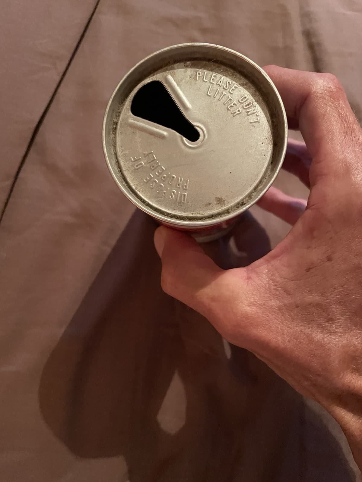 BEST WORMS YOU EVER TASTED CAN O 'WORMS 12OZ CHERRY SODA POP CAN. 1970’s 6