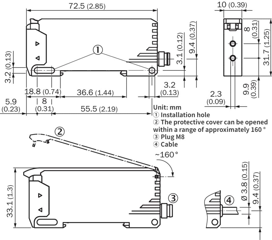 NEW SICK GLL170T-B434 6063341 Optical Fiber Sensor #AZ 4