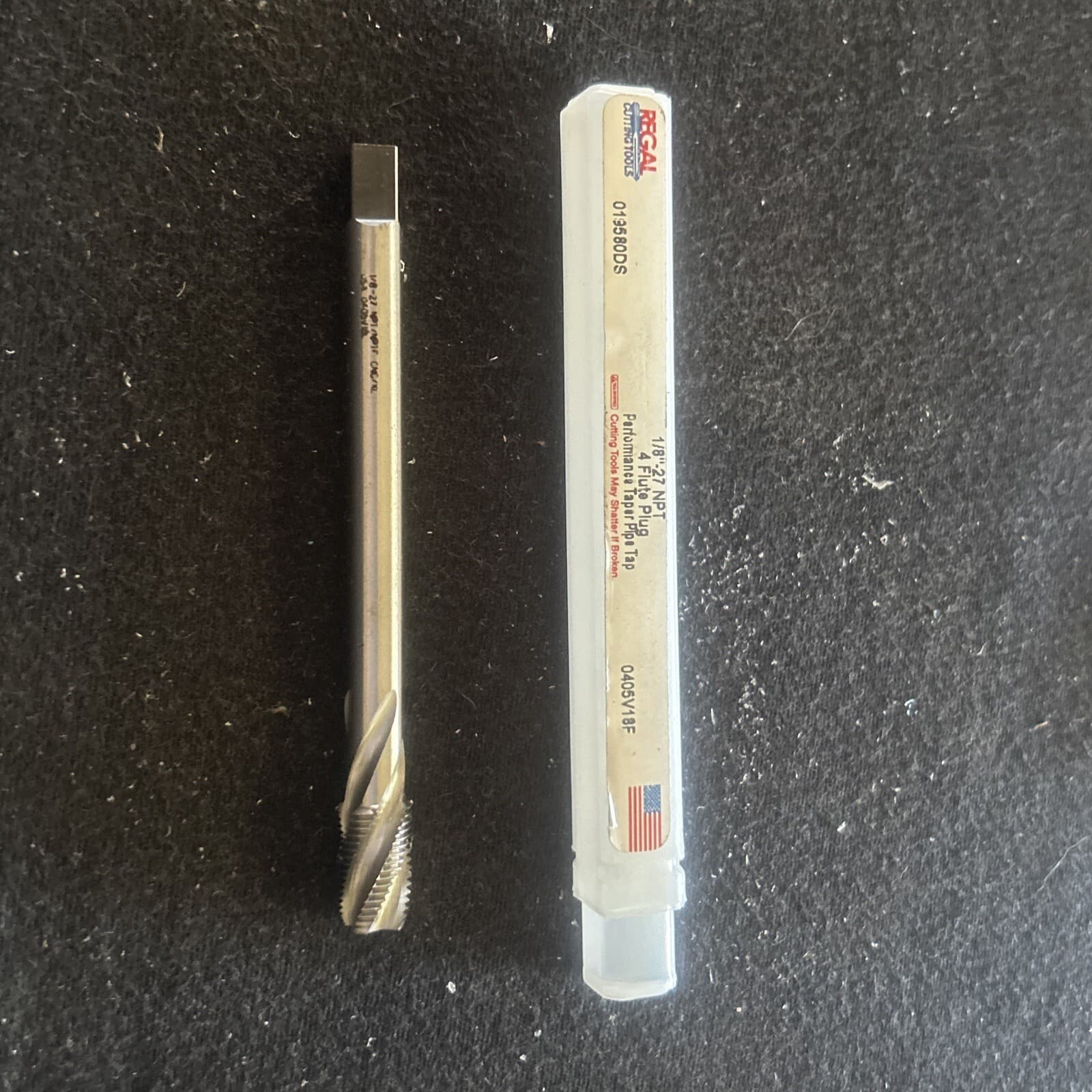 Regal 1/8-27 NPT/NPTF HSSE Performance Spiral Flute CNC Pipe Tap See Description