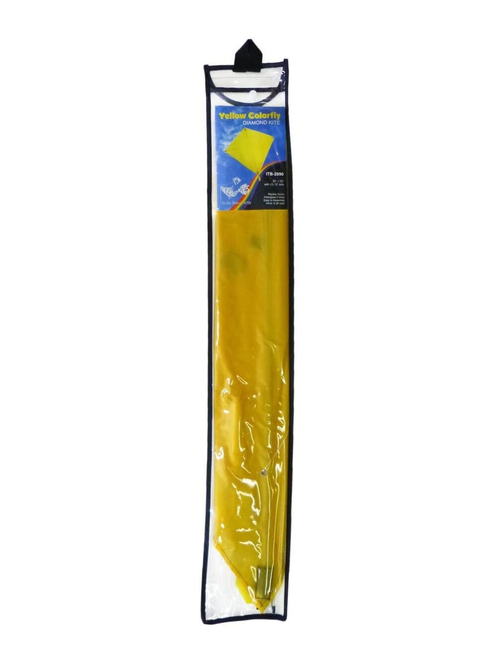 In the Breeze Yellow Colorfly 30" Diamond Kite Weather resistant ripstop fabric 6
