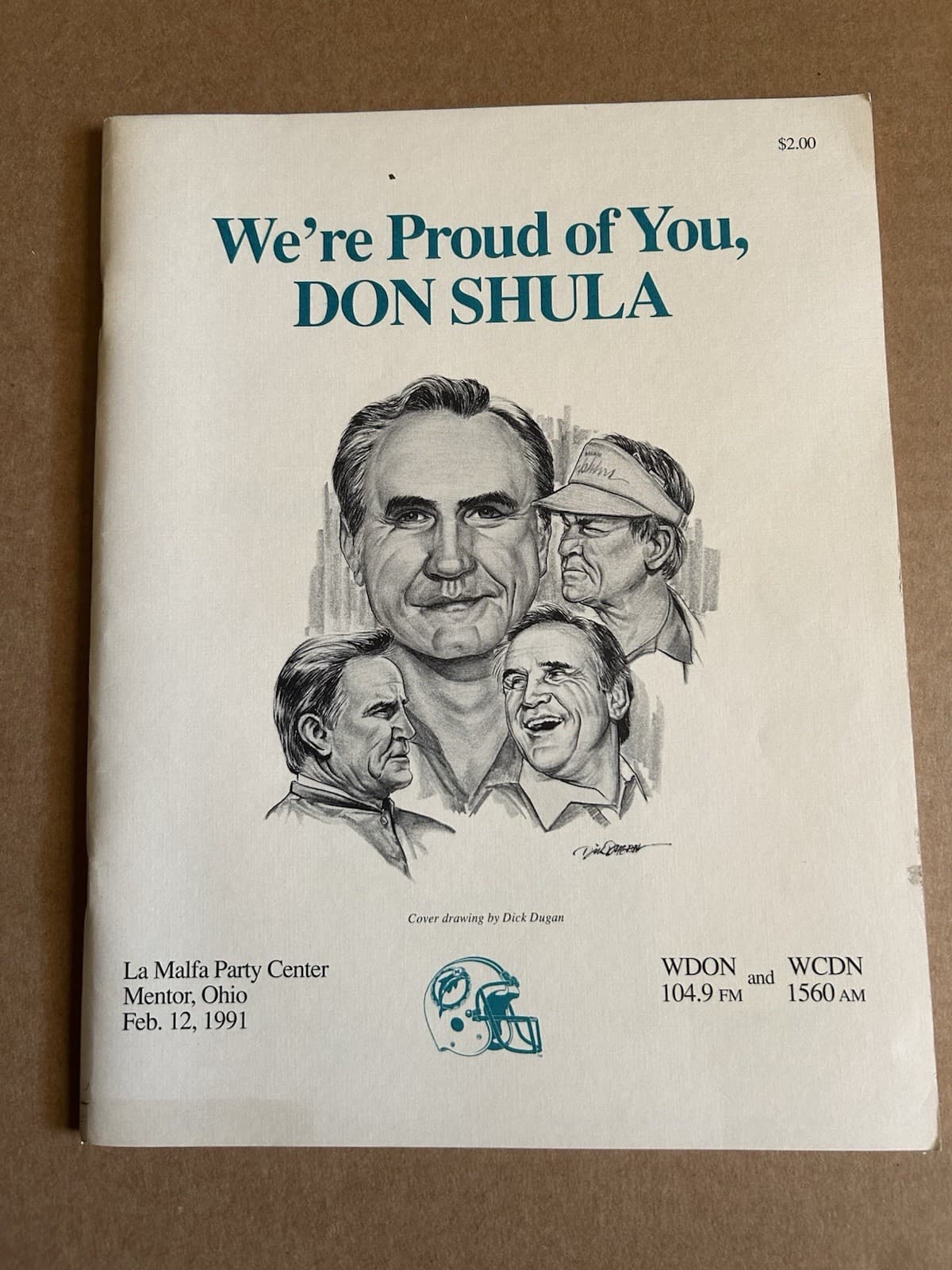 Don Shula Miami Dolphins Grand River Painesville Ohio Appreciation Program
