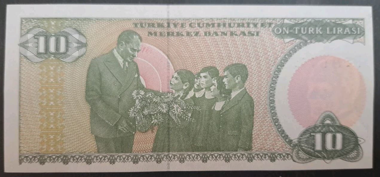 (1979) Türkiye 10 Lirası P192a B28-677918+19 consecutive pair.  3