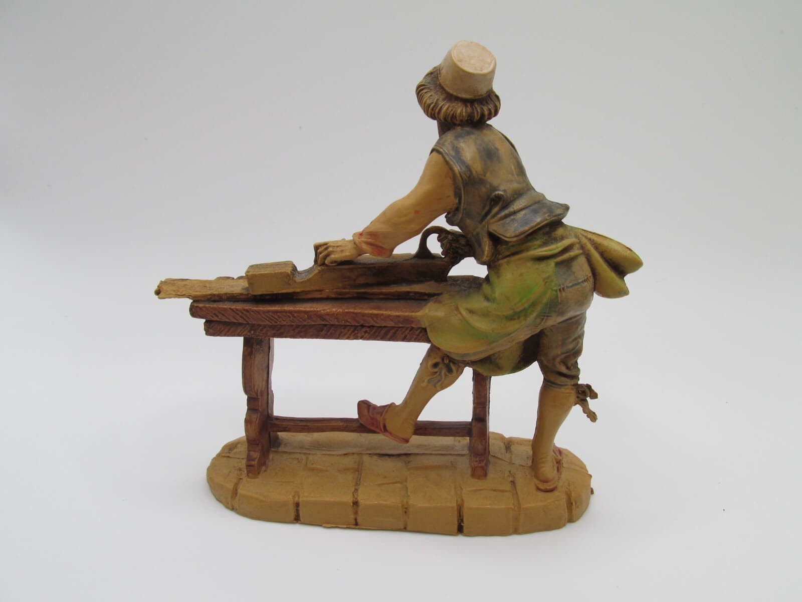 VTG Fontanini Nativity Figure Man at Workbench Made Italy # 205 4