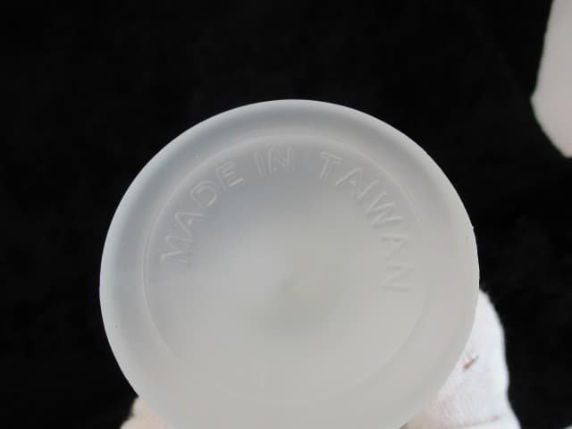Frosted Glass Fairy Light Candle Votive Holder Scalloped Edges Made Taiwan LN EC 5