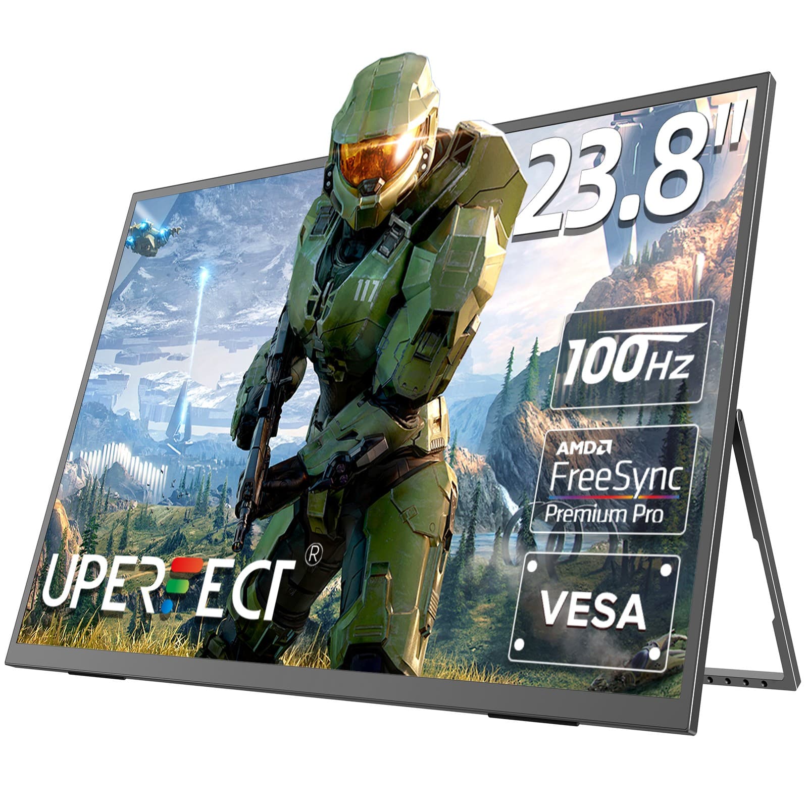 UPERFECT 24" USB-C Portable Monitor 1920x1080 120Hz Display For Raspberry PI PS 2