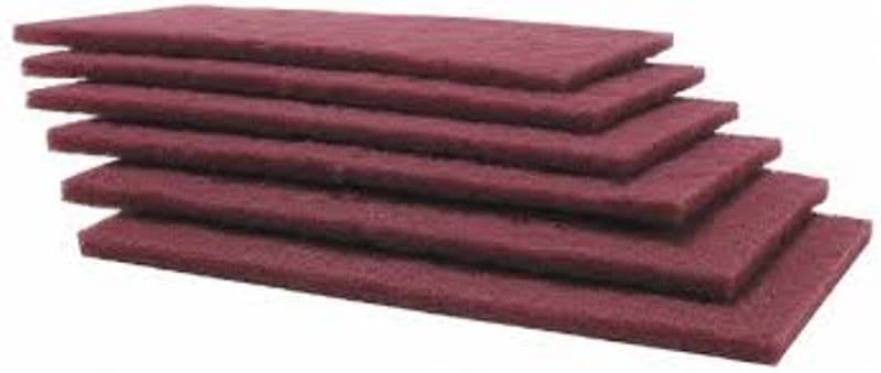 STANDARD ABRASIVES #827505 6"X9" MAROON HAND PAD 3 BOX OF 20 = 60 PIECES