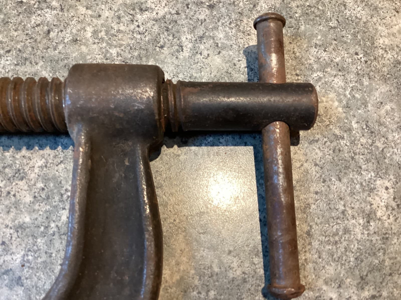 Vintage J.H. Williams CC-404 Deep Throat Clamp 4" C-Clamp - better condition  5