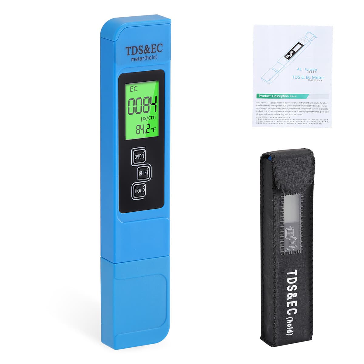 4in1 TDS PPM Meter Digital Tester Home Drinking Water Quality Purity Test Tester